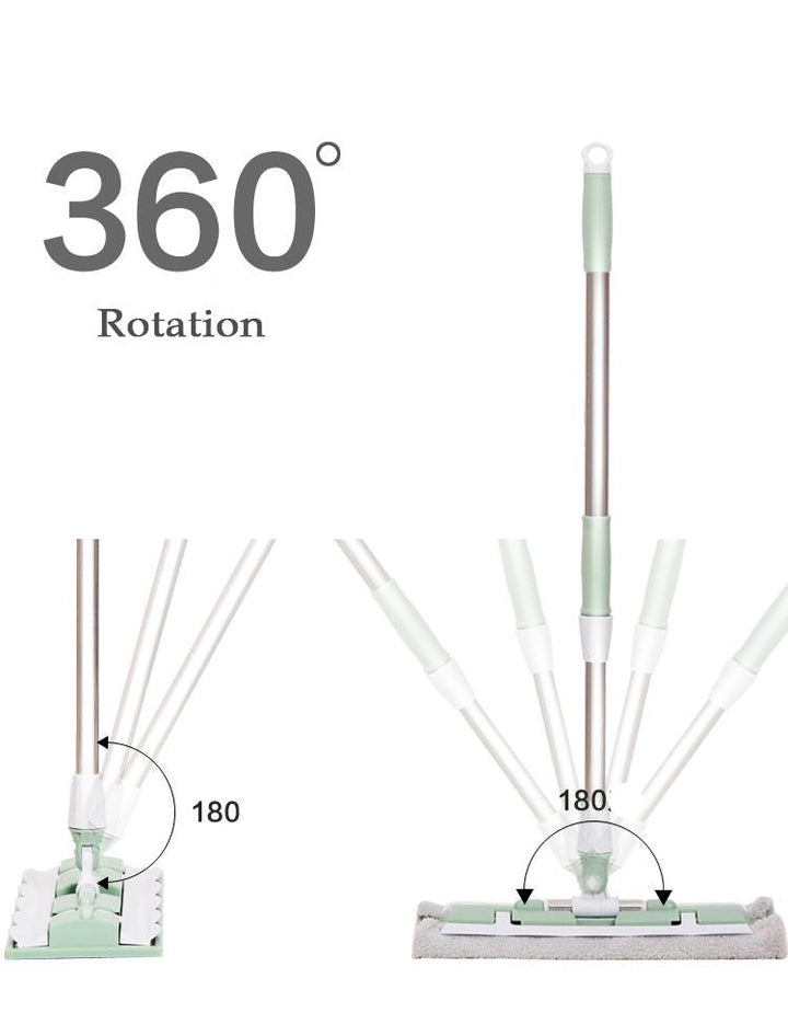360 Degree Telescopic Large  Flat Mop | Bowlift