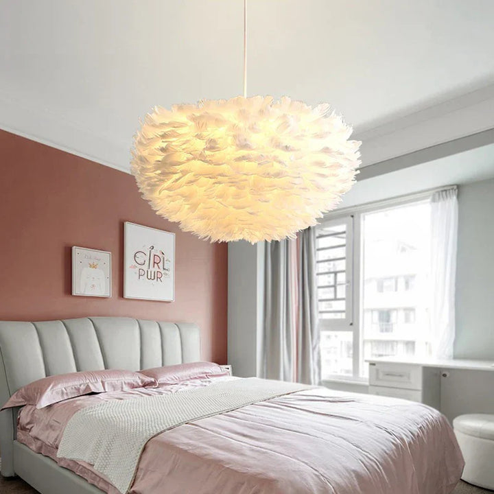 BowLift | Cloud Like Realistic Feather Chandelier