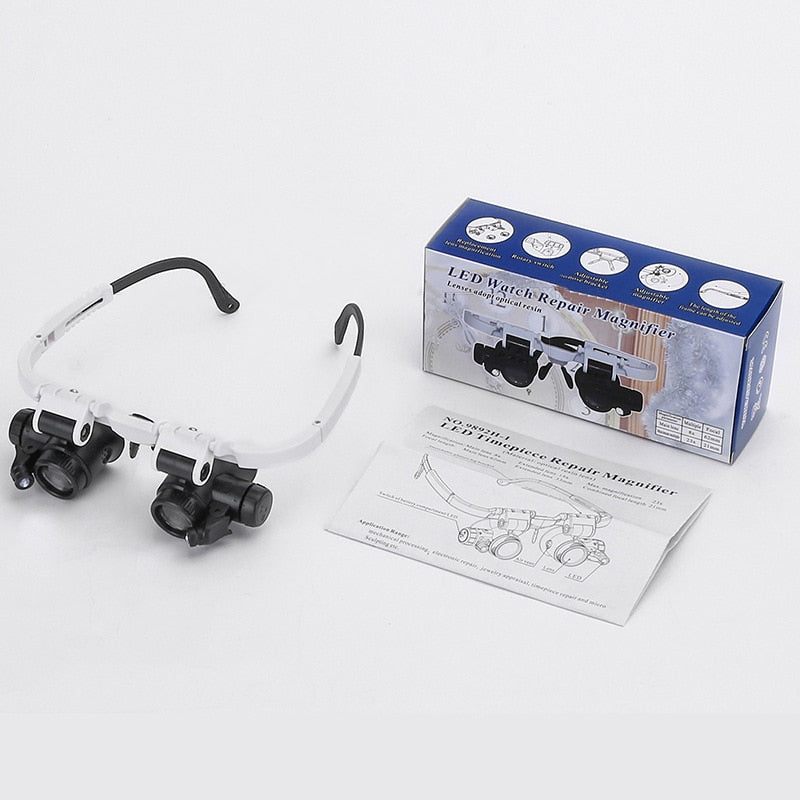 BowLift | Adjustable Magnifying Glasses with Illumination for Precision Work