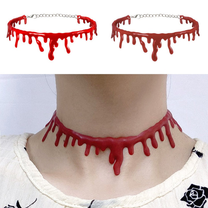 BowLift | Fake Blood Drip Halloween Necklaces