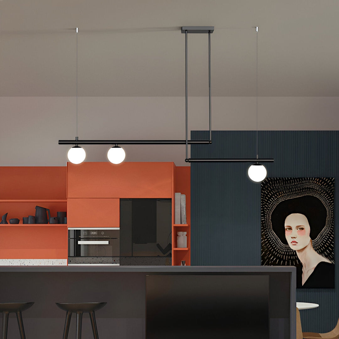 BowLift | Nordic Glass Linear Luxury Pendant Lamp