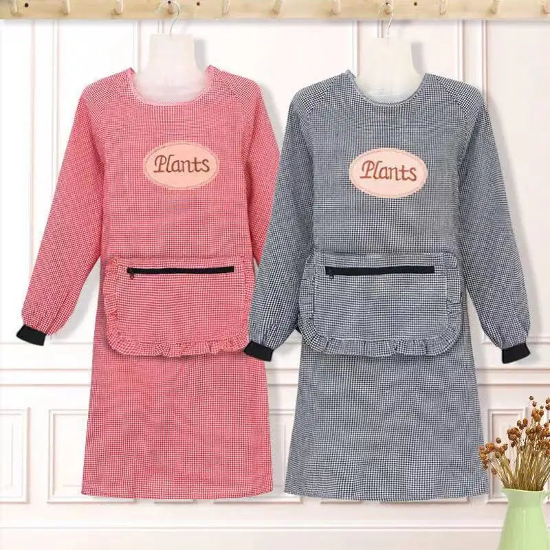 BowLift | Cute Long Sleeve Waterproof Kitchen Apron