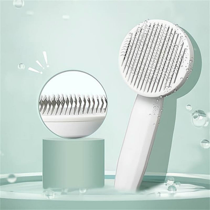 BowLift | SELFCLEAN BRUSH – Self-cleaning cat brush for less hair loss & clean coat