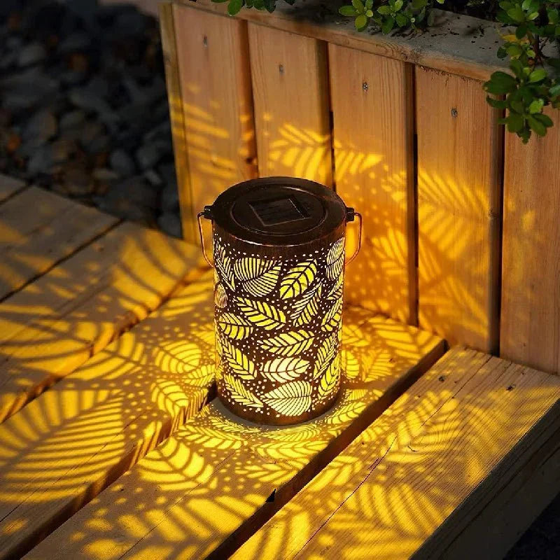 BowLift | Glowing Leaf Lantern | Elegant Solar Garden Light