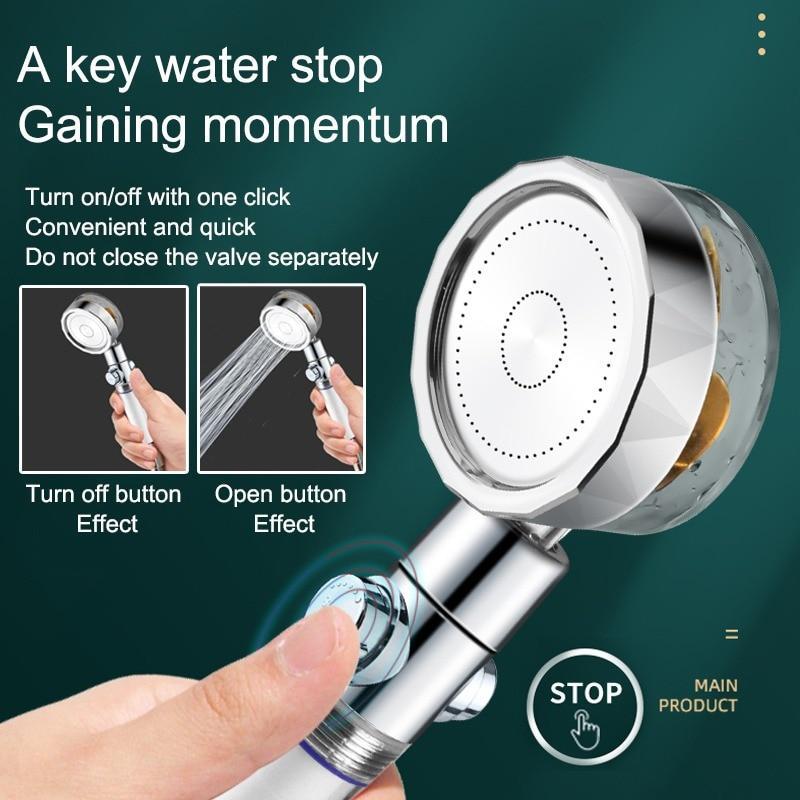 BowLift | Water-saving 360° rotating high-pressure shower