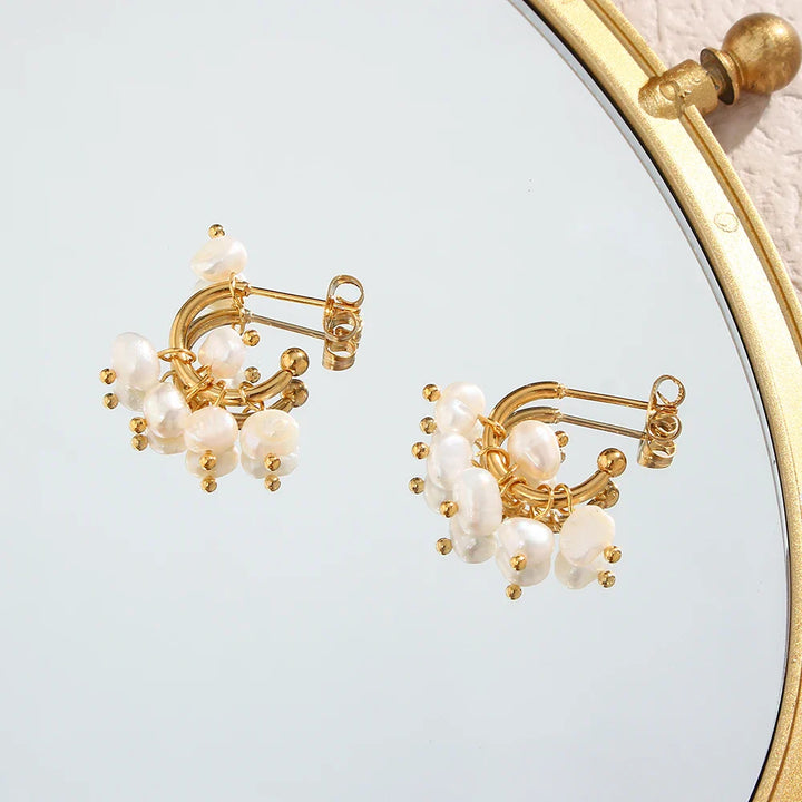 BowLift | 18k Dainty Pearl Droplet Dangle Earrings