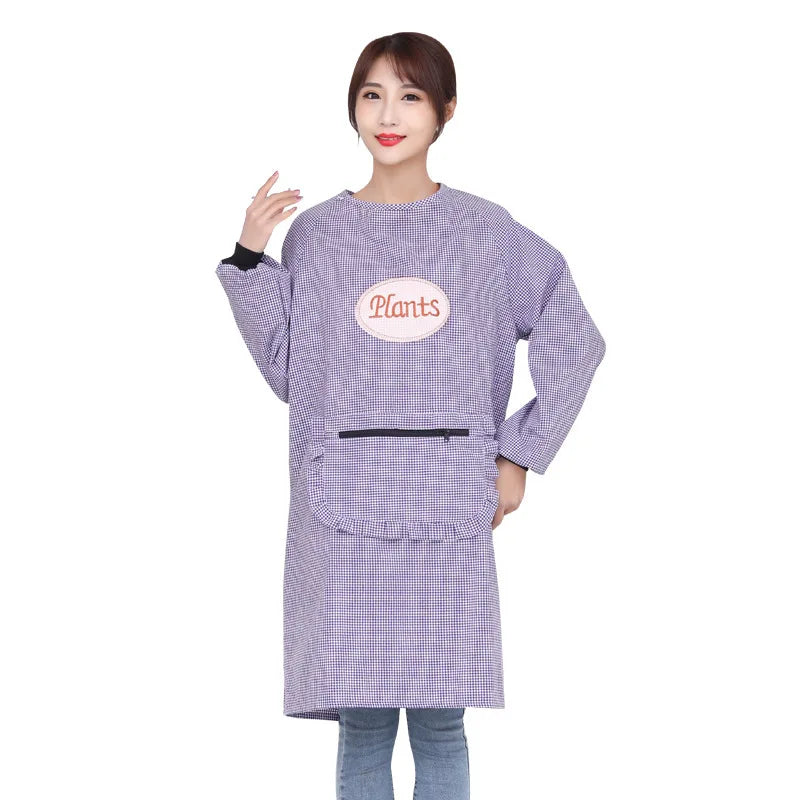 BowLift | Cute Long Sleeve Waterproof Kitchen Apron