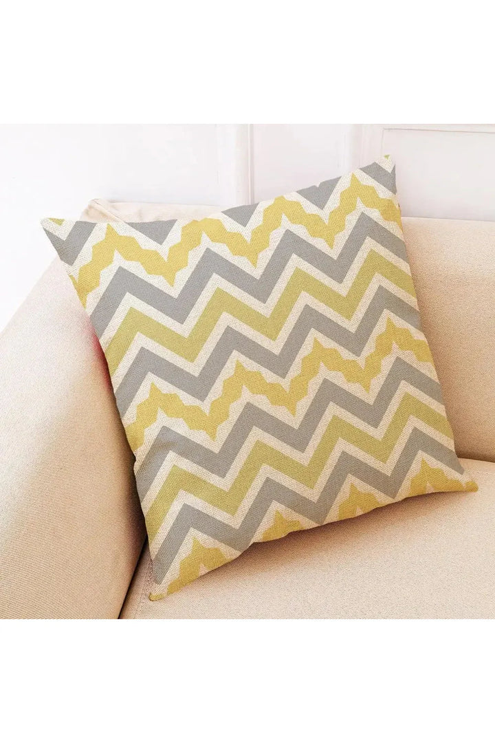 gray geometric pillowcase | Bowlift