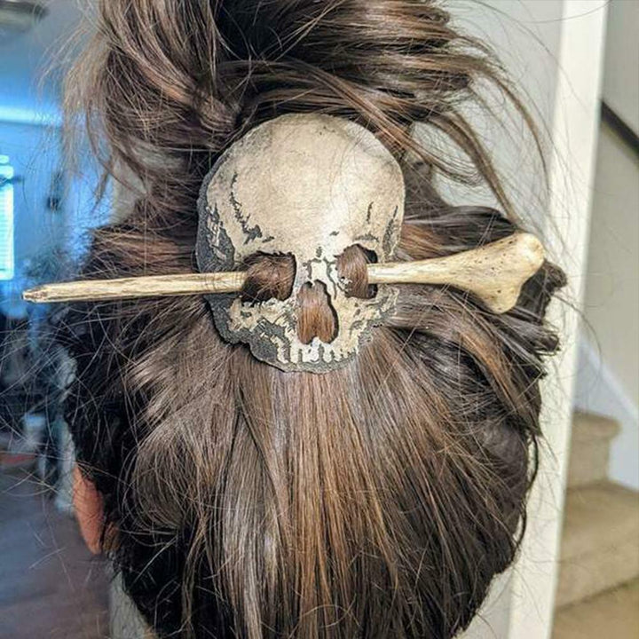 BowLift | Retro Punk Metal Skull Hair Clips