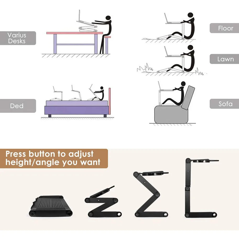 BowLift | Adjustable 360° Laptop Holder