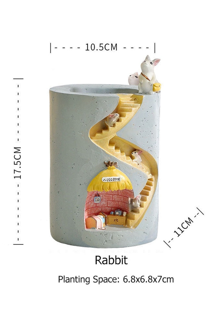 Hedgehog figurine flower pot | Bowlift