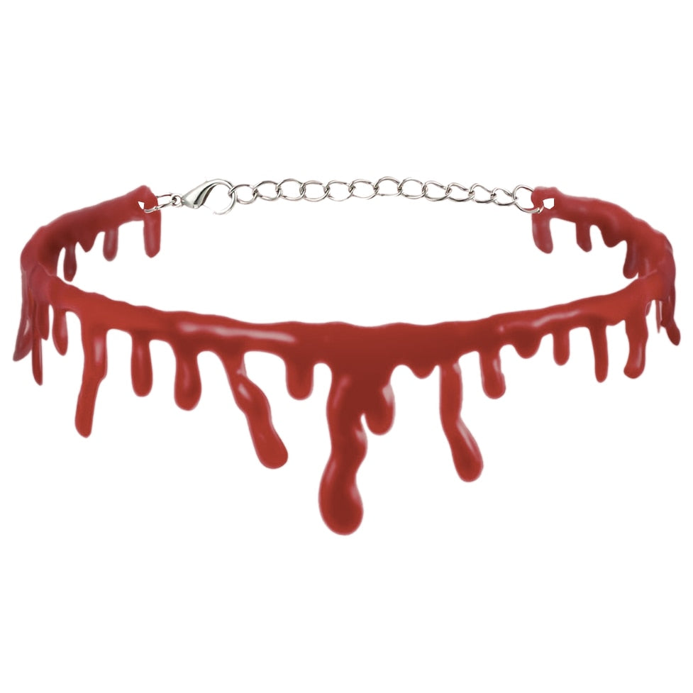 BowLift | Fake Blood Drip Halloween Necklaces
