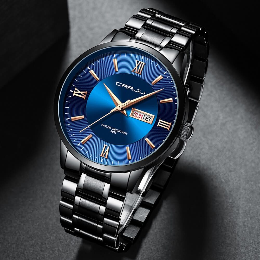 BowLift | Men’s Stainless Steel Waterproof Sport Quartz Watch