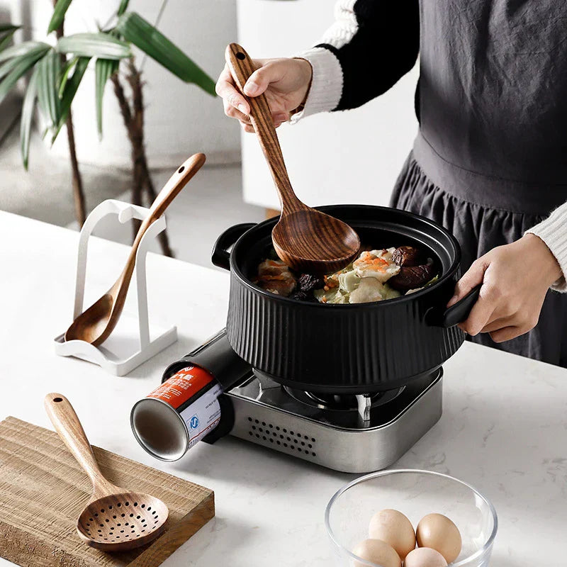 BowLift | NordTeak 7-piece kitchen helper set – premium teak wood tools for stylish and versatile cooking