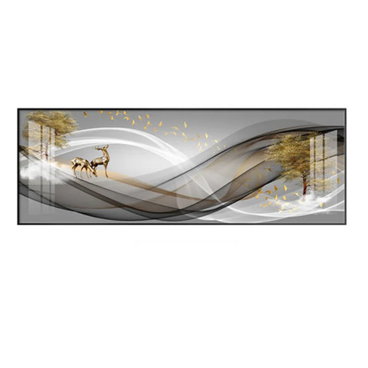 Flowing Vibes Abstract Wall Art Fine Art Canvas Prints Wide Format Pictures For Living Room Above Sofa Pictures For Above The Bed | Bowlift