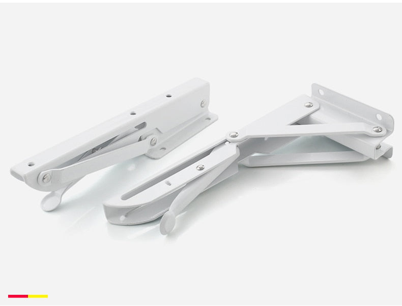 BowLift | 2-piece set collapsible shelf brackets, heavy-duty, made of stainless steel for tables, motorhomes and space-saving