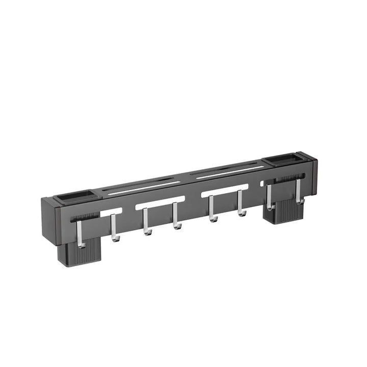 BowLift | Kitchen form wall knife holder made of stainless steel | Nail-free & space-saving | With hooks for kitchen utensils | Rust-free & modern