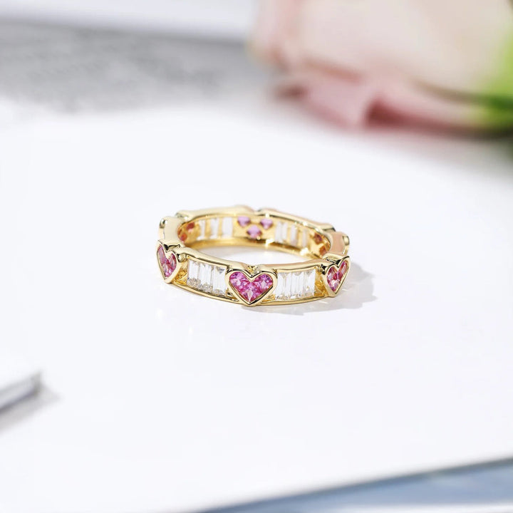 BowLift | Classy Heart Wrap Baguette Diamond Ring