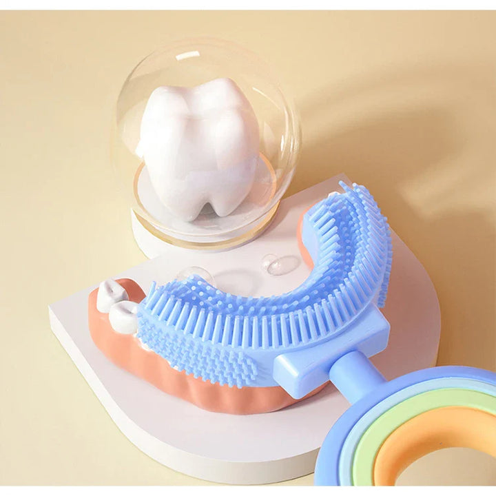 BowLift | Silicone Children's Toothbrush U-Design Rainbow