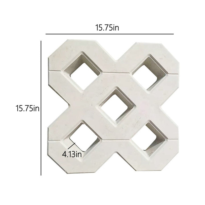 Square tile paving form