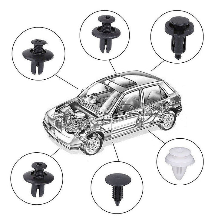 BowLift | 100pcs Auto Fastener Pin Rivet Bumper Car Clip Kit
