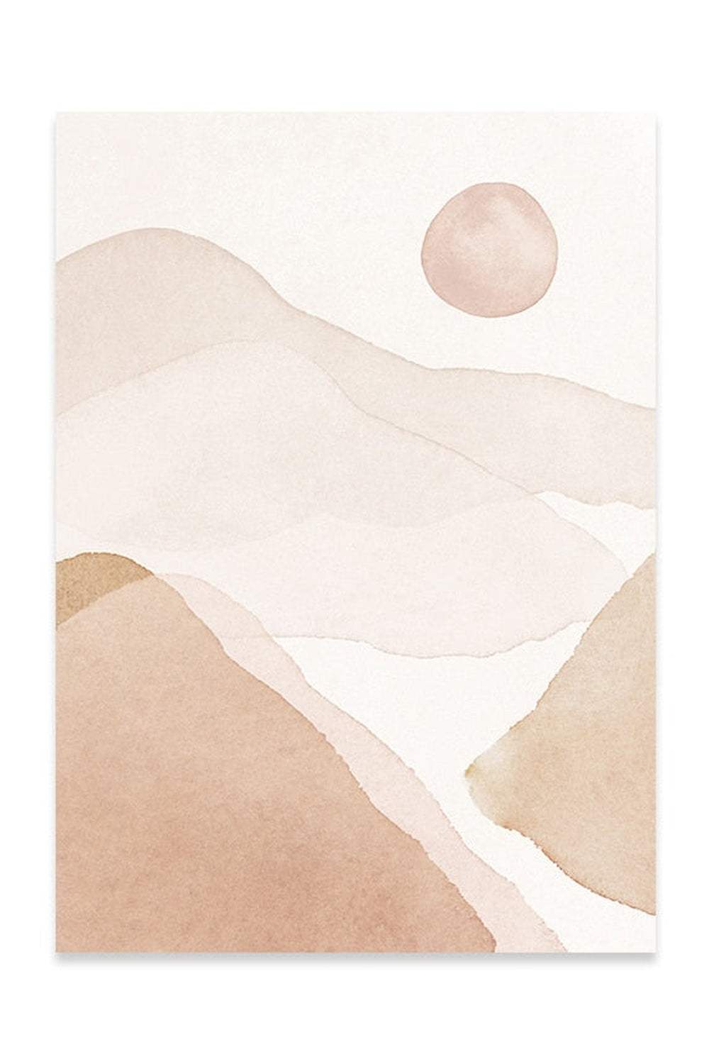 Academia Beige Landscape Canvas | Bowlift