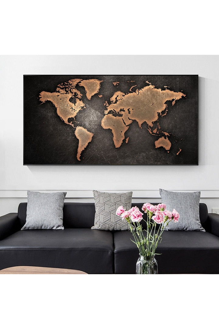 Akademia World Map Canvas | Bowlift