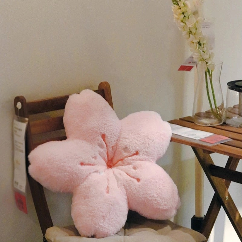 Colorful Cherry Flower Seat Cushion Pillow | Bowlift