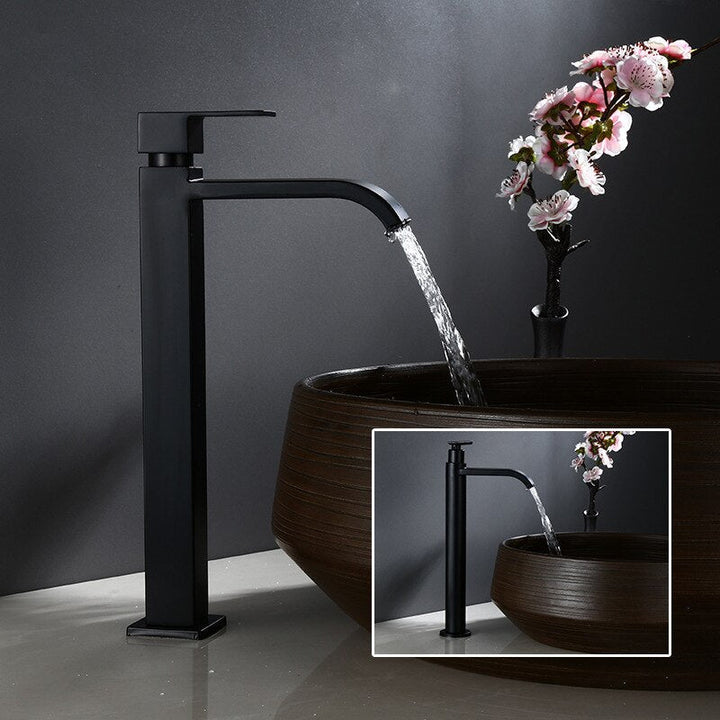 BowLift | Basin Tap Matte Black Single Lever Mixer