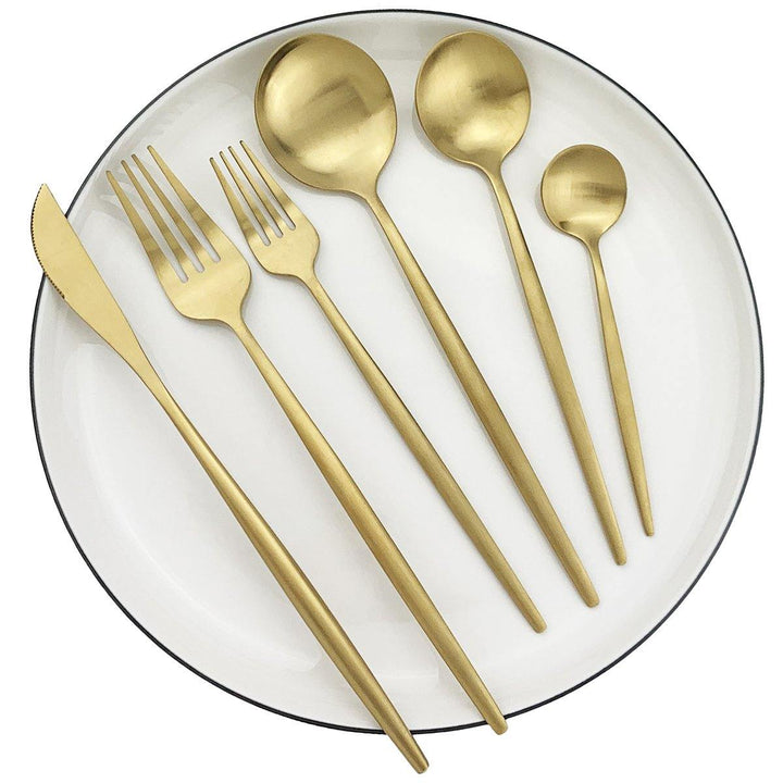 BowLift | Torin 36-Piece Minimalist Cutlery Set – Premium Stainless Steel Flatware with Matte Finish