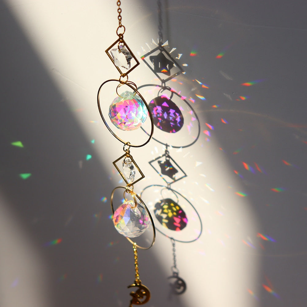 Dream Combo Symphony Crystal Wind Chime Moon Sun Catcher | Bowlift