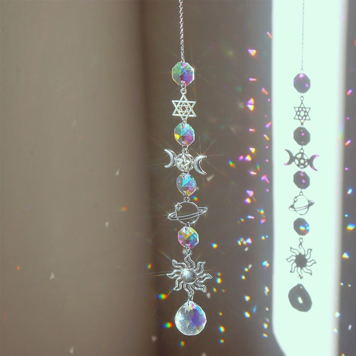 Dream Combo Symphony Crystal Wind Chime Moon Sun Catcher | Bowlift