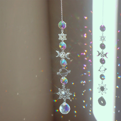 Dream Combo Symphony Crystal Wind Chime Moon Sun Catcher | Bowlift
