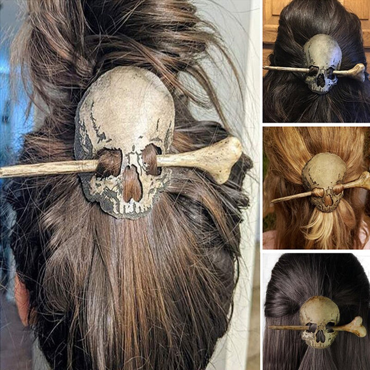 BowLift | Retro Punk Metal Skull Hair Clips