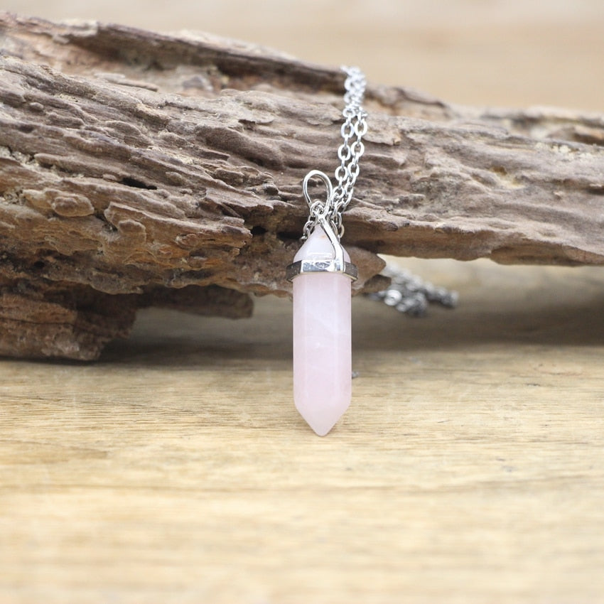 BowLift | Hexagon Natural Stone Chakra Necklace
