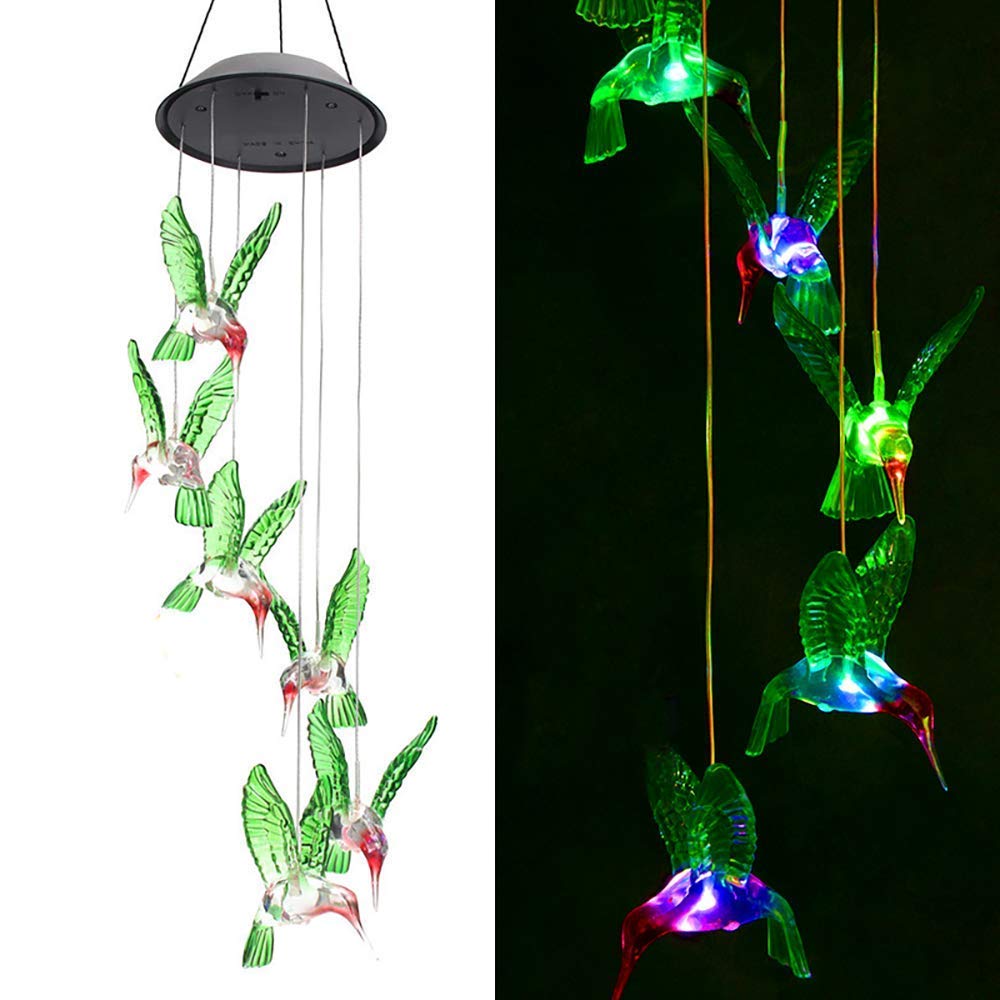 EnchantedGlow - Solar LED Garden Lighting Hummingbird Bowlift