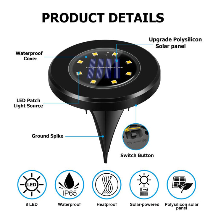 BowLift | LED Solar Garden Lights Deluxe (Black edition) - Create a delightful atmosphere in your garden!
