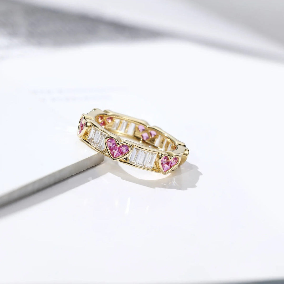 BowLift | Classy Heart Wrap Baguette Diamond Ring
