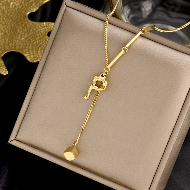 BowLift | Charming Initials Letter Necklace