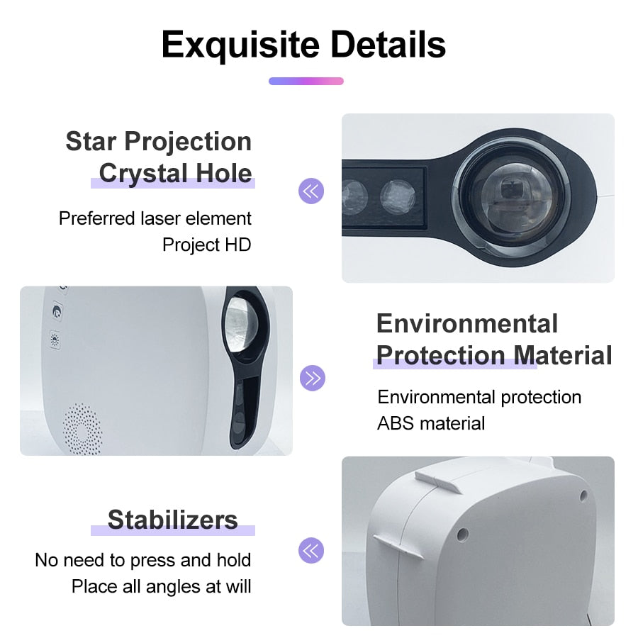 Galaxy Glow Rotating Starry Sky Projector | Bowlift