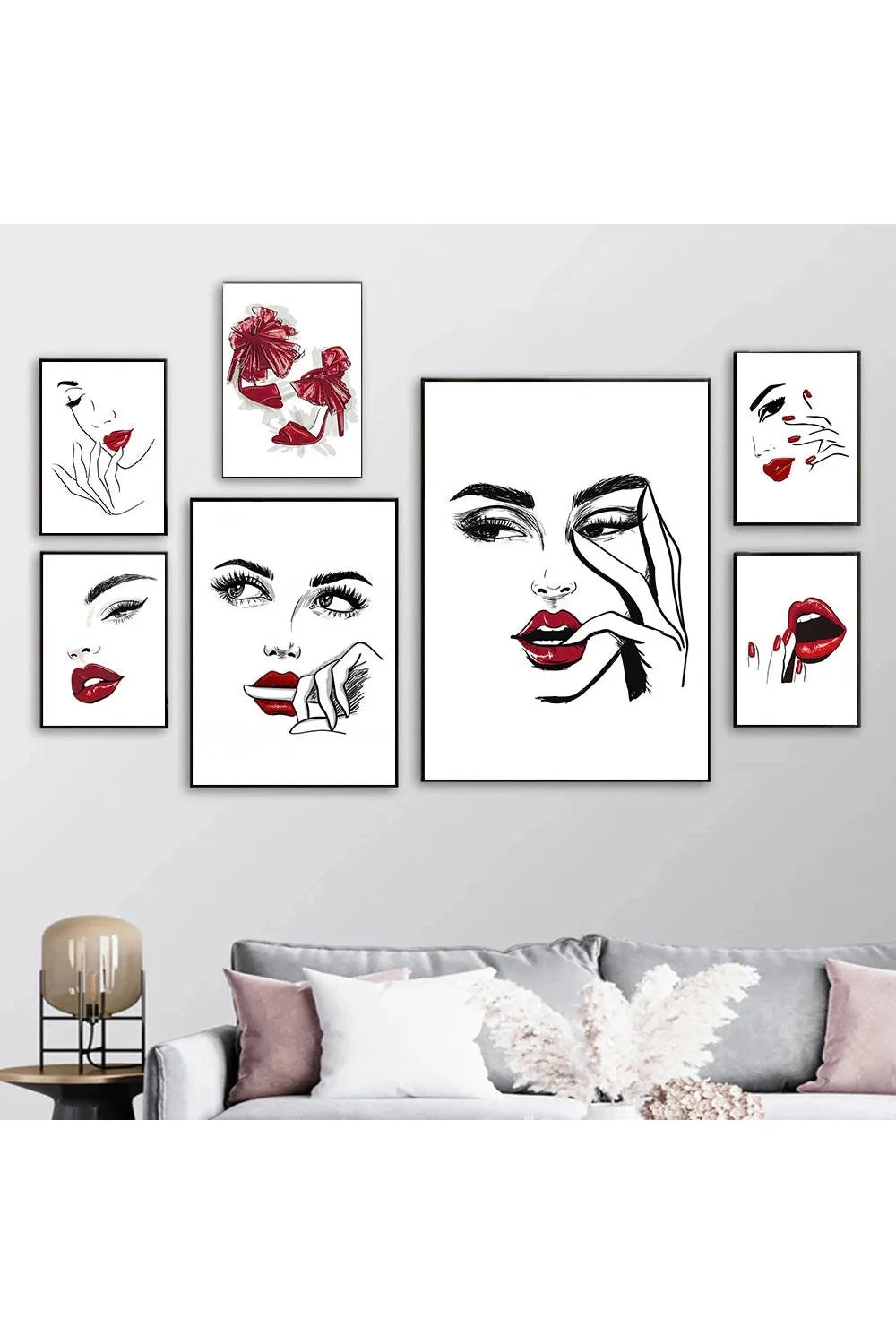 Lips canvas poster | Bowlift