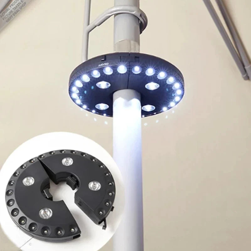 BowLift | Umbrella light LUMIROOF | 3 brightness levels | Wireless & tool-free | For garden, balcony & camping