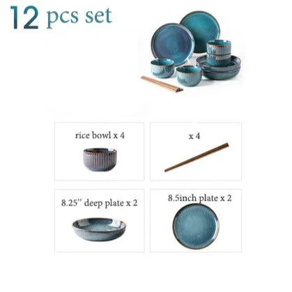 Anatoli 12-Piece Dinnerware Set Bowlift