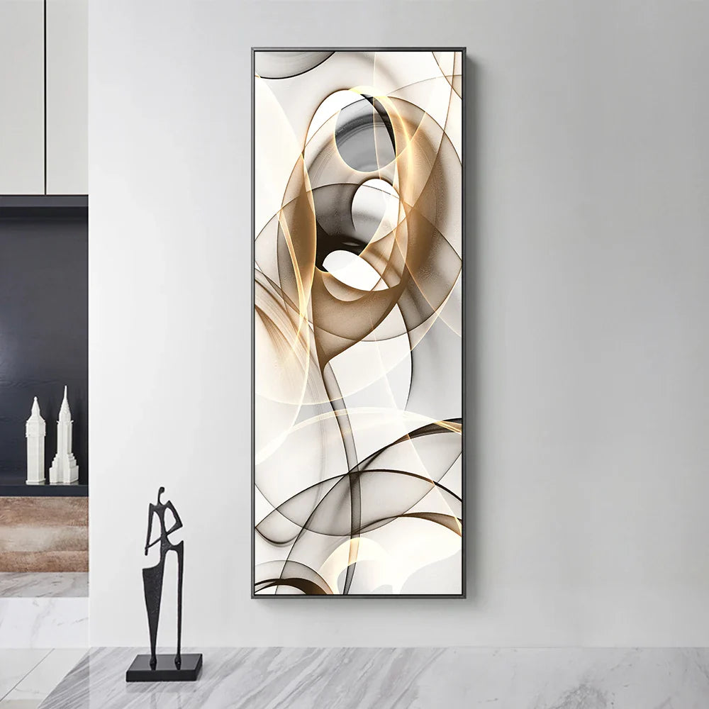 Minimalist Flowing Ethereal Abstract Wall Art Fine Art Canvas Prints Pictures For Modern Apartment Living Room Home Office Art Decor | Bowlift