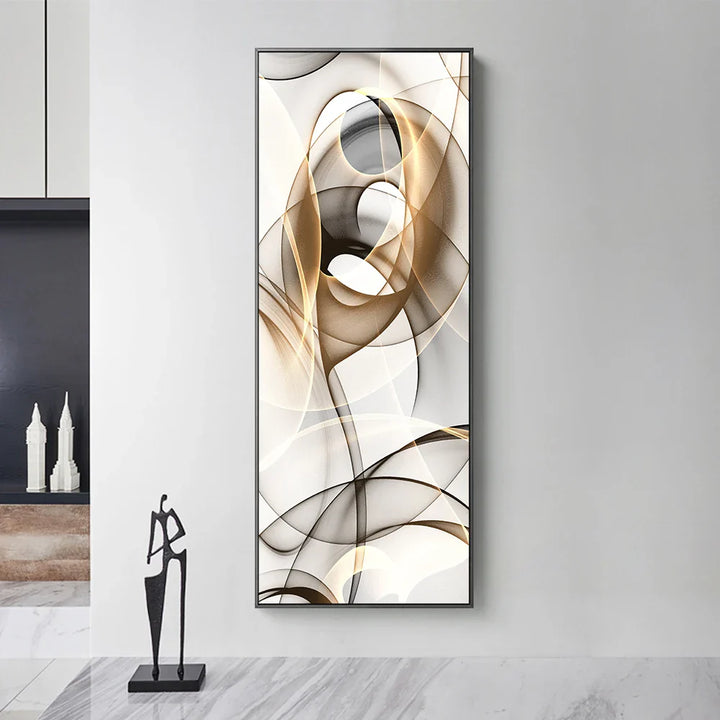 Minimalist Flowing Ethereal Abstract Wall Art Fine Art Canvas Prints Pictures For Modern Apartment Living Room Home Office Art Decor | Bowlift