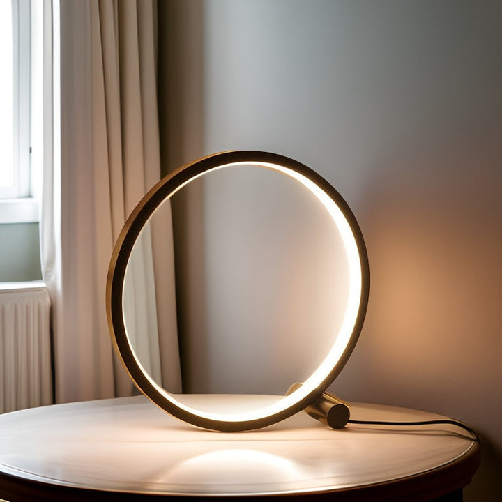 Minimalist Dimmable Table Lamp - EclipseAura Lamp | Bowlift