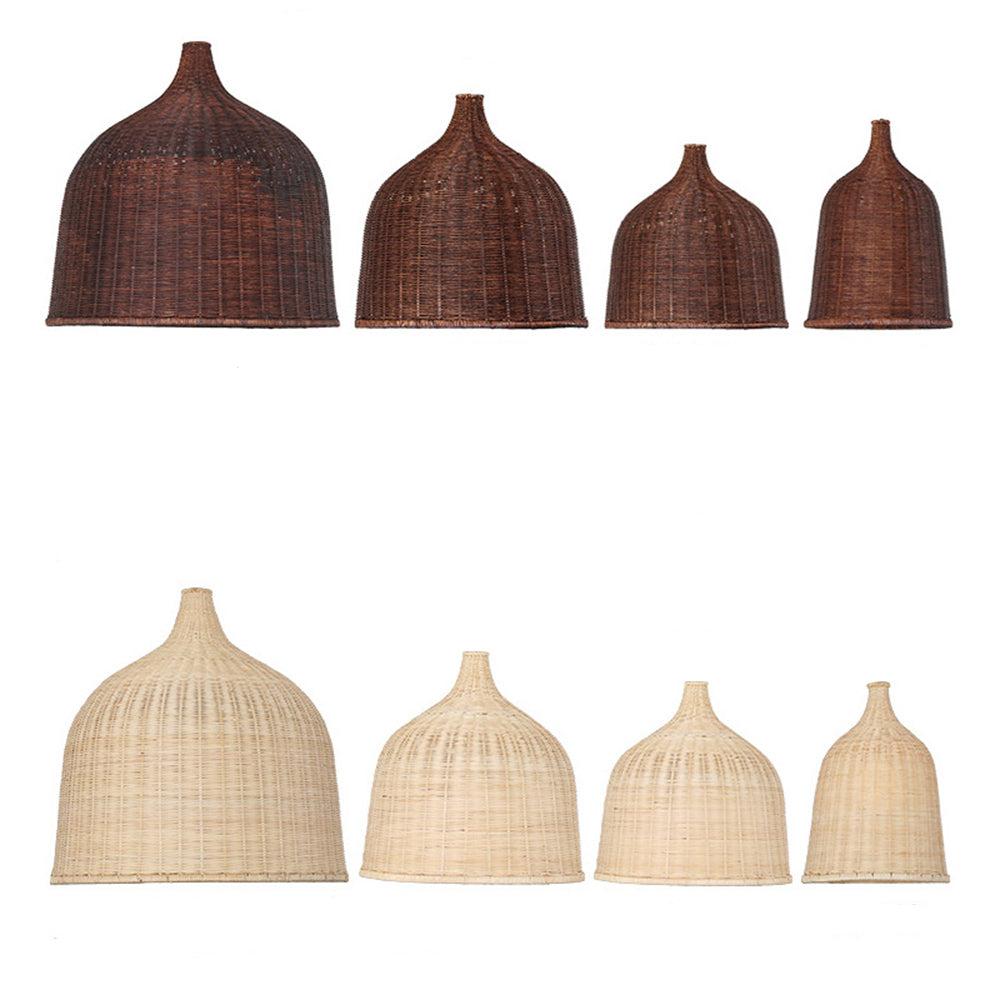 NatureGlow Pendant Lamp - Woven Reed and Bamboo Lighting | Bowlift