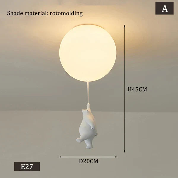 Hanging Bears Balloons Lamp | Bowlift