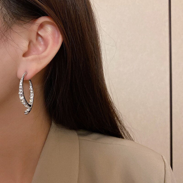 BowLift | Korean Style Rhinestone Geometric Earrings