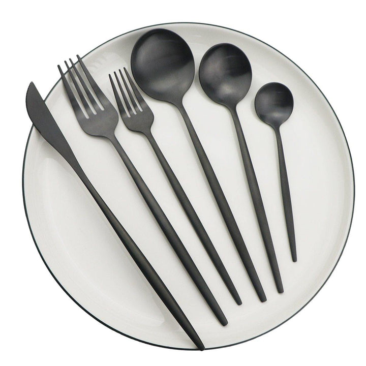 BowLift | Torin 36-Piece Minimalist Cutlery Set – Premium Stainless Steel Flatware with Matte Finish